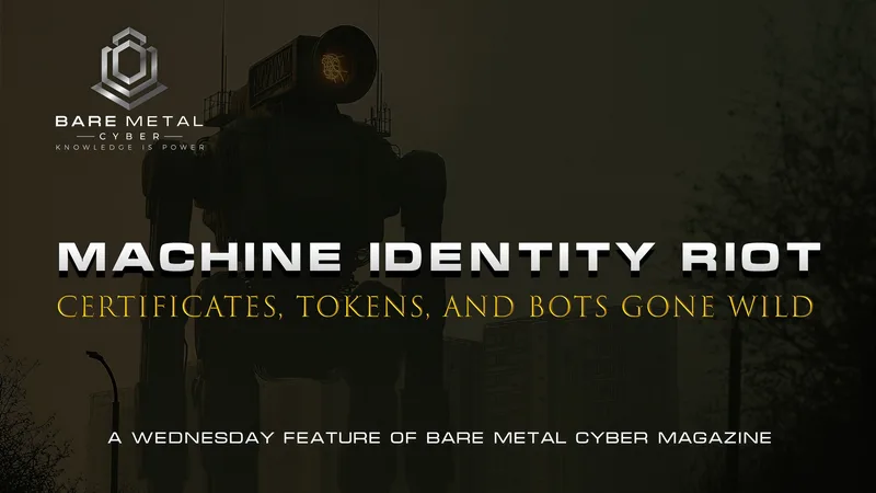Cover art for Machine Identity Riot: Certificates, Tokens, and Bots Gone Wild