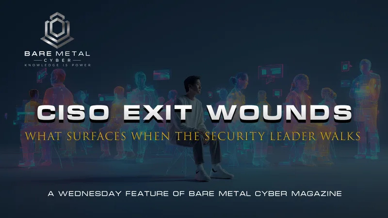 Cover art for CISO Exit Wounds: What Surfaces When the Security Leader Walks