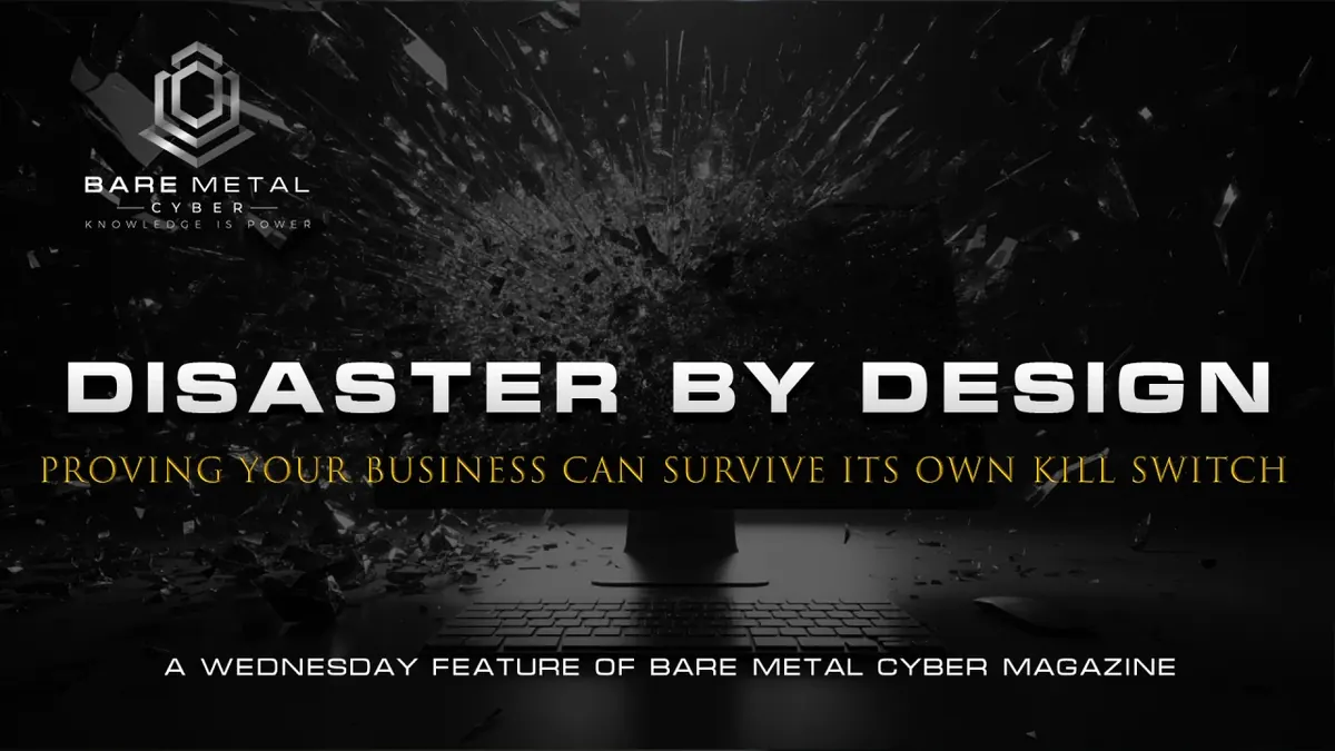 Cover art for Disaster by Design: Proving Your Business Can Survive Its Own Kill Switch