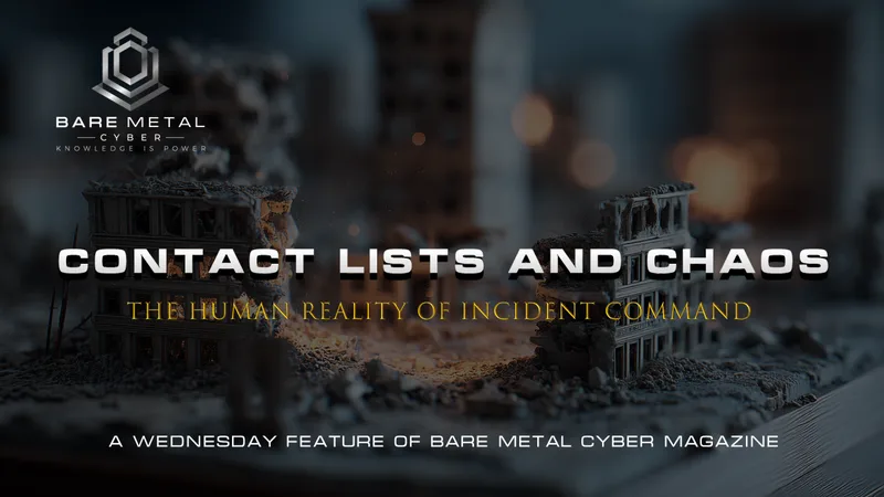 Cover art for Contact Lists and Chaos: The Human Reality of Incident Command