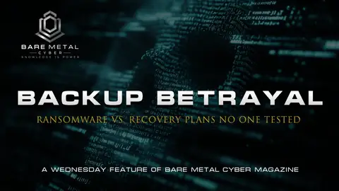 Cover art for Backup Betrayal: Ransomware vs. Recovery Plans No One Tested