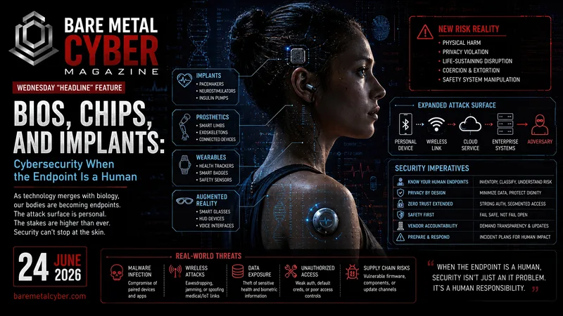 Cover art for Bios, Chips, and Implants: Cybersecurity When the Endpoint Is a Human