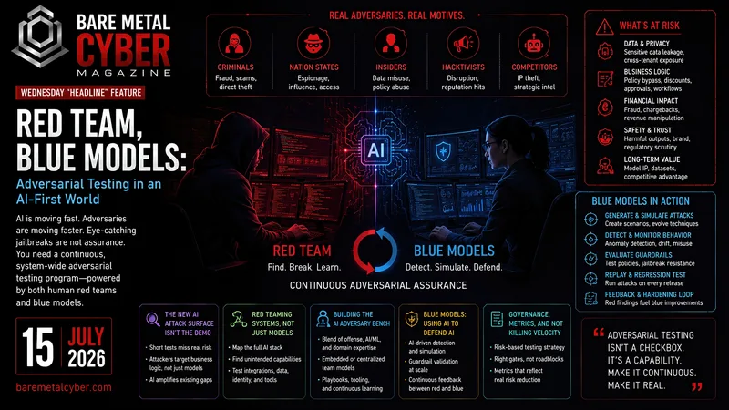 Cover art for Red Team, Blue Models: Adversarial Testing in an AI-First World