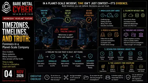 Cover art for Timezones, Timelines, and Truth: Forensics in a Planet-Scale Company