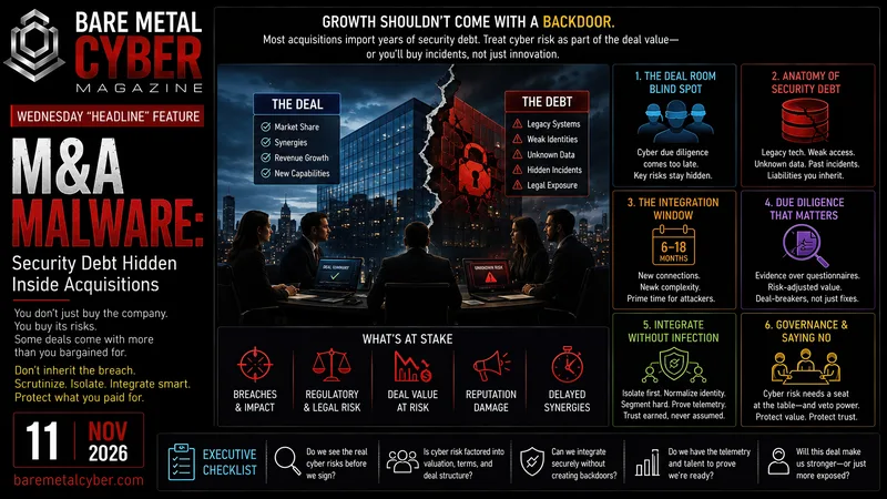Cover art for M&A Malware: Security Debt Hidden Inside Acquisitions