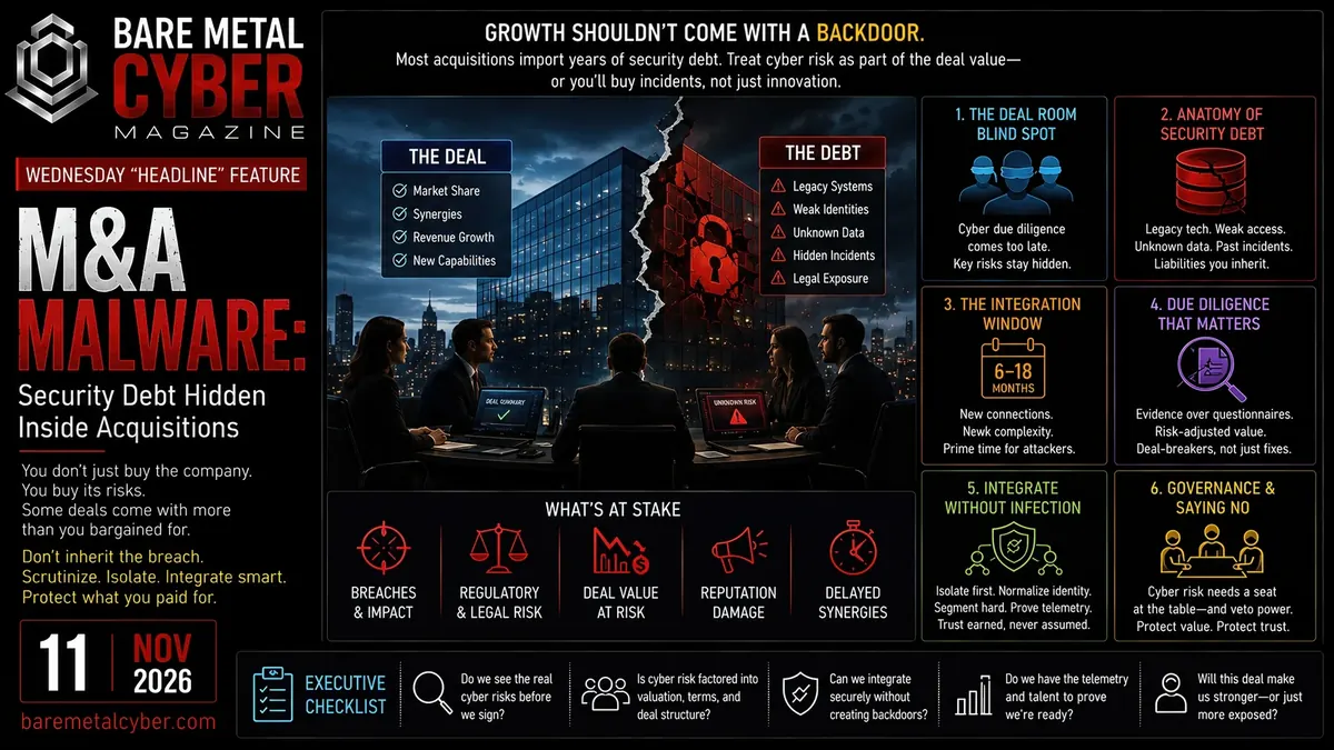 Cover art for M&A Malware: Security Debt Hidden Inside Acquisitions